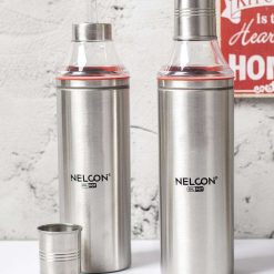 Steel Oil Dispenser Set Of 2 Pcs (Each 1000 Ml)