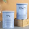 Tea & Sugar Jar - Set Of 2 (Blue, Each 900 mL) 1 tea sugar jar set of 2 blue each 900 ml Tea & Sugar Jar - Set Of 2 (Blue, Each 900 mL)