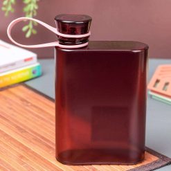 Translucent Plastic Bottle in Red 380 mL