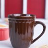 VON CASA Ceramic Coffee & Tea Mug - 300 Ml, Dark Brown 2 von casa ceramic coffee tea mug 300 ml dark brown VON CASA Ceramic Coffee & Tea Mug - 300 Ml, Dark Brown