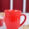 VON CASA Ceramic Coffee & Tea Mug - 300 Ml, Red
