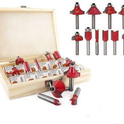 0406 -12 / 15pcs Milling Cutter Router Bit Set
