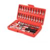 0422 Socket 1 / 4 Inch Combination Repair Tool Kit (Red, 46 pcs)