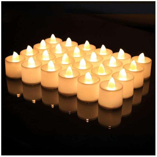 1222B Festival Decorative - LED Tealight Candles | Battery Operated Candle Ideal for Party, Wedding, Birthday, Gifts (24pc) ( Diya , Divo , Diva ,...