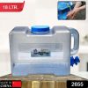 2655 water bucket water container with lid and tap car water tank water 2655 Water Bucket Water Container with Lid and Tap Car Water Tank Water Dispenser Beverage Storage Carrier Plastic Water Bottle for Outdoors Hiking...