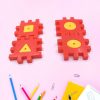 4373 Mix Color Children's Educational Toys Kids 3-12 Years Old 4 Pc Set Of Digital Block Building Blocks Children's Toys Building Block Educational...