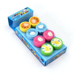4803 Emoticon Stamps 8 pieces in Round Shape Stamp for Kids Theme Stamps for School Craft & Prefect Gift for Teachers, Parents and Students...