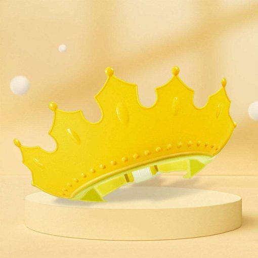 6440 Crown Baby Shower Cap Adjustable Crown Baby Child Protection, Eye Protection, Ear Protection, Adjustable Swim Cap, Waterproof and Adjustable...
