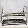 7672 dish rack stainless steel rack 2layer rack for home kitchen use 7672 Dish Rack Stainless Steel Rack 2layer Rack For Home & Kitchen Use