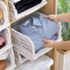 7731 Clothes Organizer 4 layer Drawer for Wardrobe Cupboard Organizer for Clothes Foldable and Stackable Closet Organizer Drawer Organizer for...