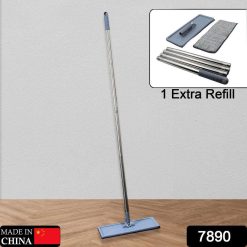 7890 High Quality Flat Mop Floor Cleaning Mop With Extra Refill 360Â° Rotating Microfiber Dust Mop, Hardwood Floor Mop, Dust Flat Mop, for Home/...