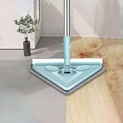 8000 2 In 1 Extendable Triangle Mop Retractable Cleaning Mop Brush & Viper, 360 Degree Rotating Floors Wall Cleaning Mop Dust Mop with Telescopic...