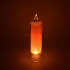 8438 Red LED Flameless Candles Battery Operated Pillar Candles Flickering Realistic Decorative Lamp Votive Transparent Flameless Ornament Tea Party...